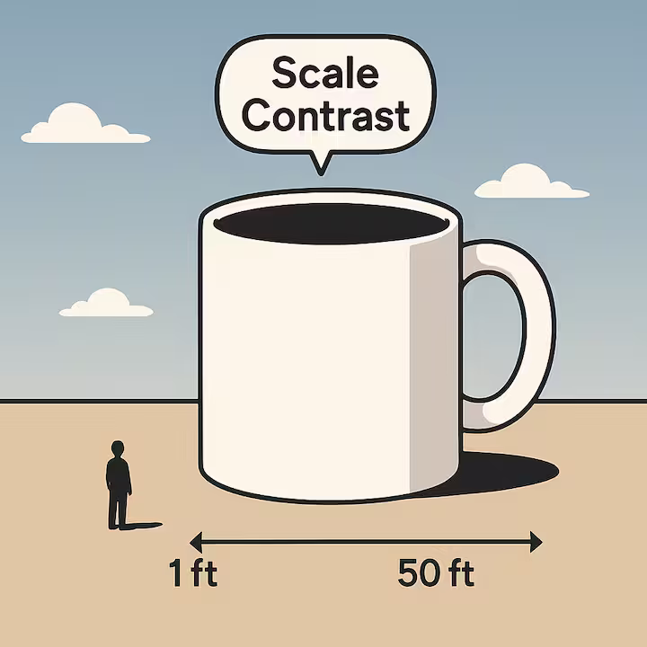 size and scale contrast