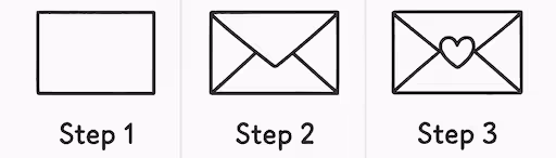 Heart Envelope doodle