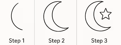 Crescent Moon doodle