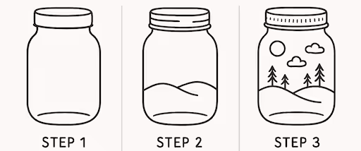 Forest in a Jar doodle
