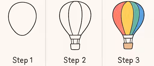 Hot Air Balloon doodle