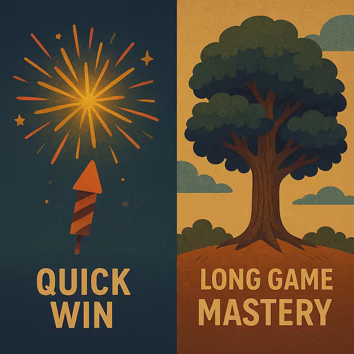 quick win vs long game